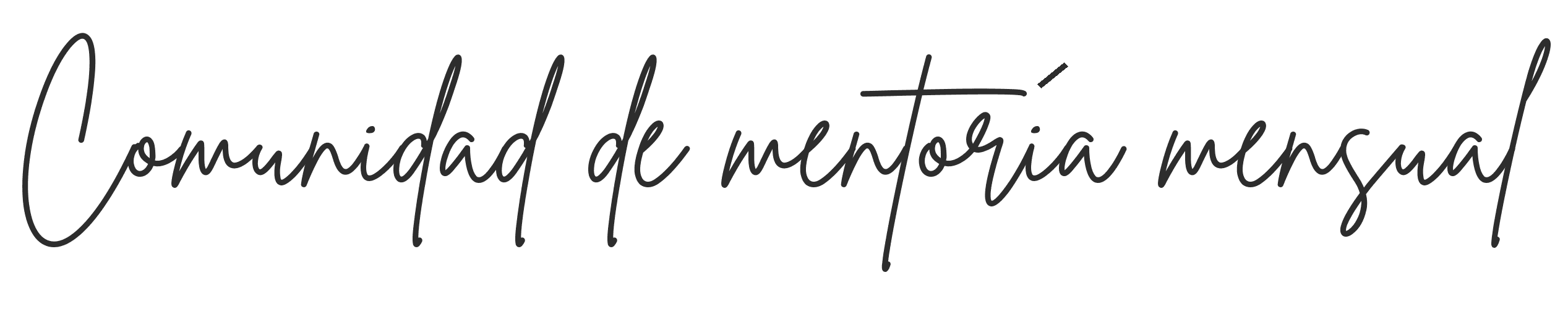 Comunidad de mentoría mensual